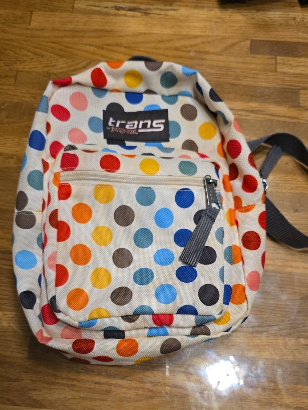 Polka Dot Cream Multicolor Backpack